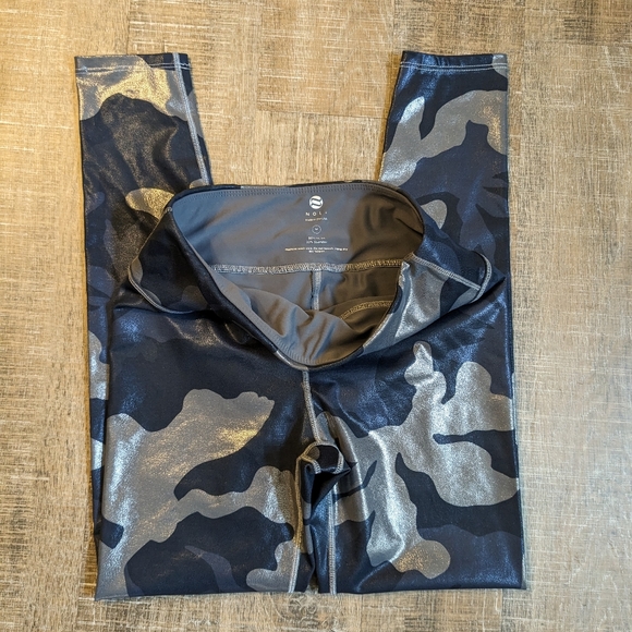 Noli Guerra leggings blue metallic camo silver 7/8 - Picture 3 of 3